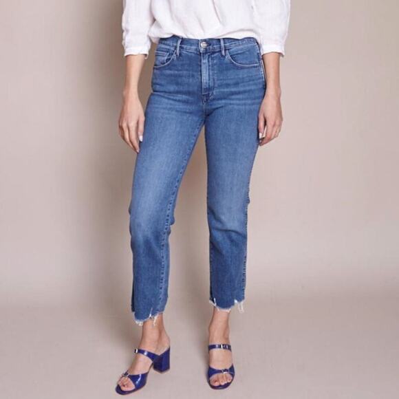 3x1 Austin Crop High Rise Straight Leg Jean in Eliza Size 28 - Picture 2 of 7